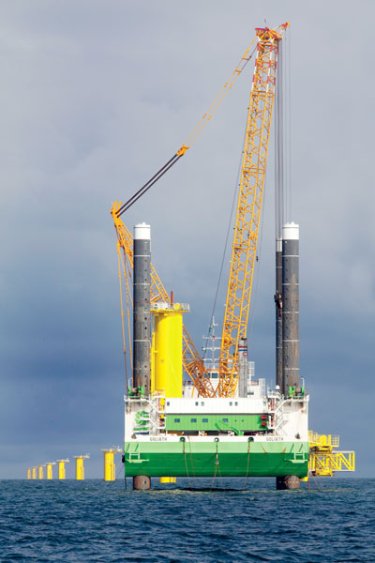 Fondations pour éoliennes offshore en Belgique