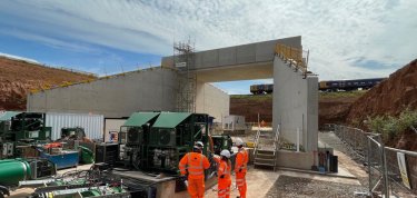 Autoripage d’un pont sur le chantier de HS2