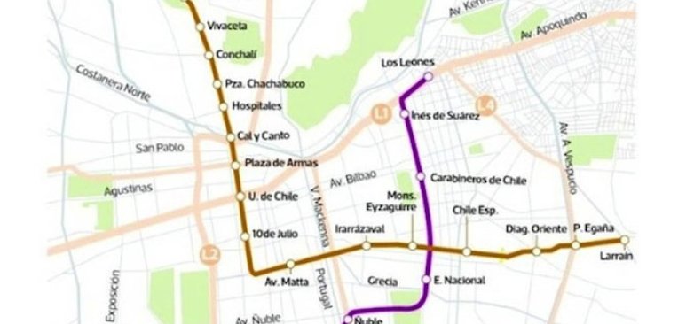 VINCI remporte un contrat de construction-maintenance de voies ferrées et caténaires pour le métro de Santiago du Chili