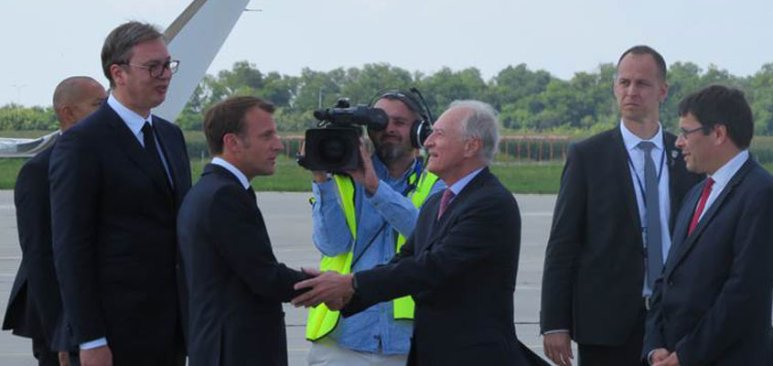 Presidents Emmanuel Macron and Aleksandar Vučić launch the Belgrade airport modernisation carried out by VINCI Airports