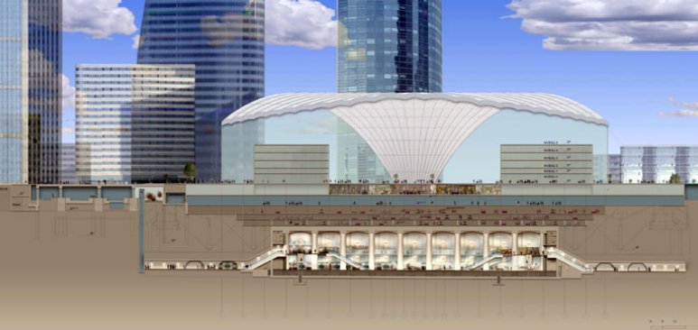 VINCI Construction réalise la future gare CNIT - La Défense et ses tunnels adjacents