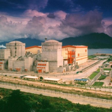 Vue de la centrale Daya Bay en Chine