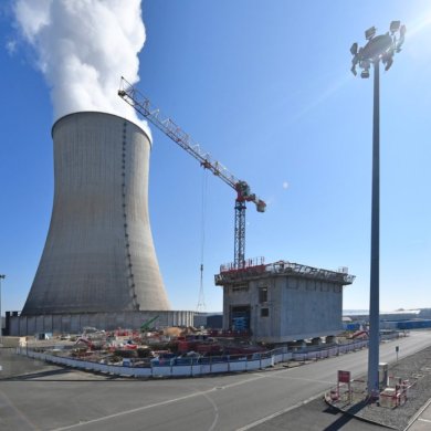 Vue de la centrale de Fukushima