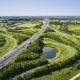 vue aérienne de l'A87