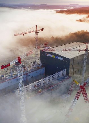 Vue aérienne du Tokamak Complex de Cadarache, en France