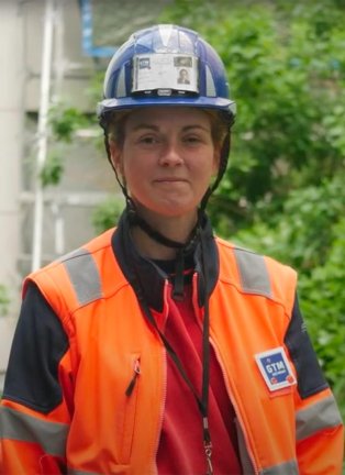 Katy, Technicienne de chantier façades