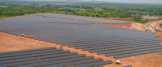 visuel d'une centrale solaire à Ferkessédougou en Côte d'Ivoire
