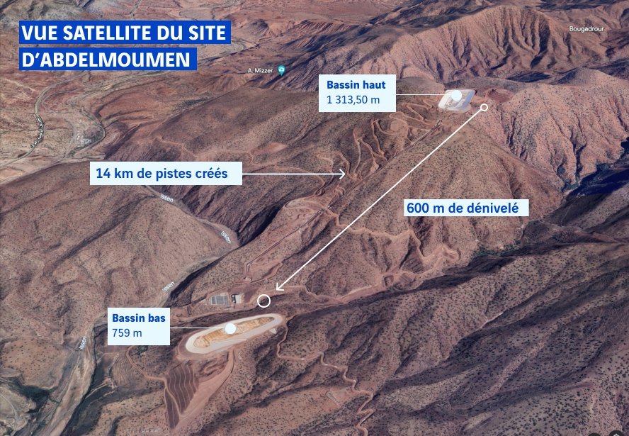 Vue satellite du site d'abdelmoumen