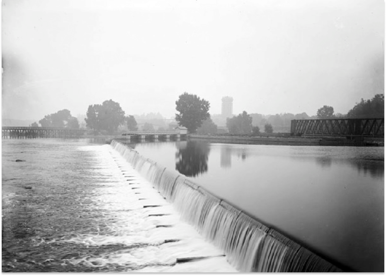 first american hydroelectric dam on the Fox rive