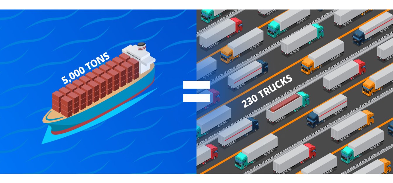 illustration camion bateau Grand Paris