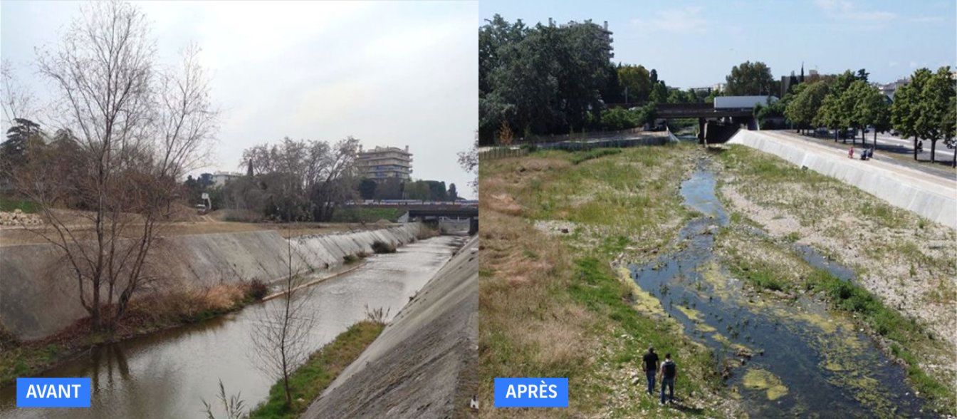 visuel avant après réaménagement