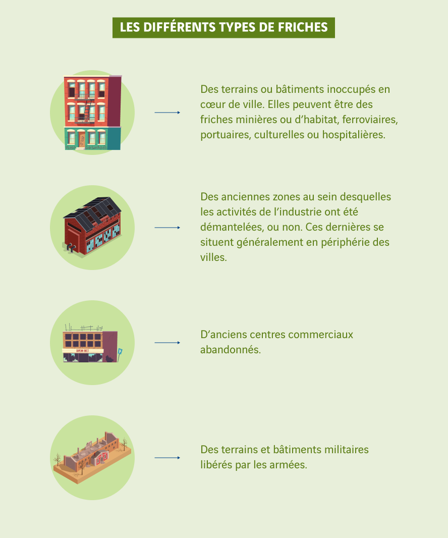 schéma différents types de friches