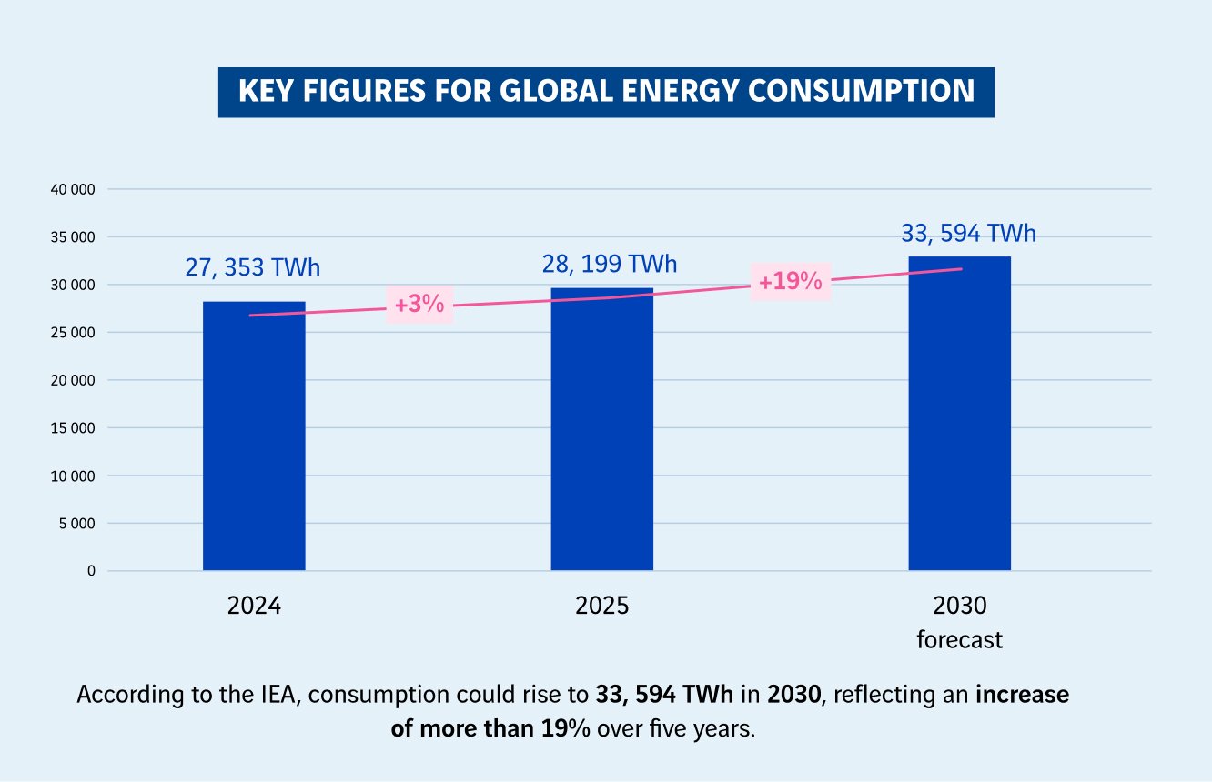 schéma de la consommation énergétique mondiale