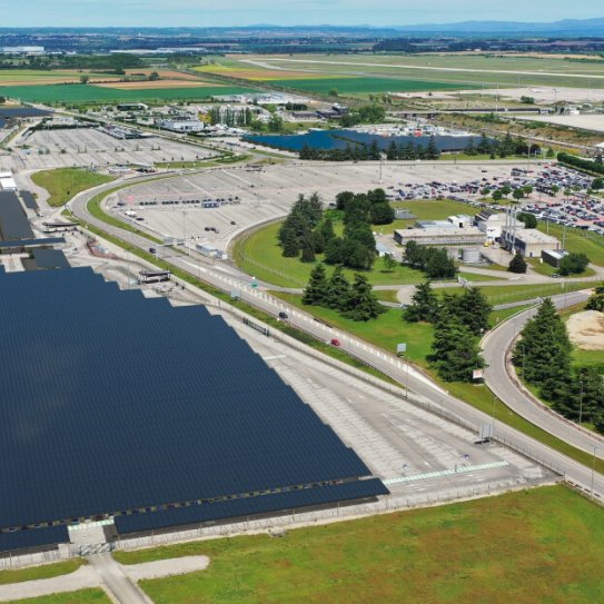 Future centrale solaire de l'aéroport de Lyon- St Exupéry