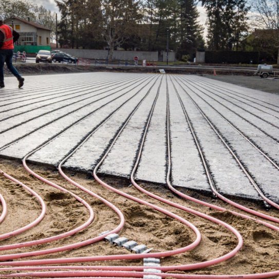 Installation de Power Road - Feurs, France