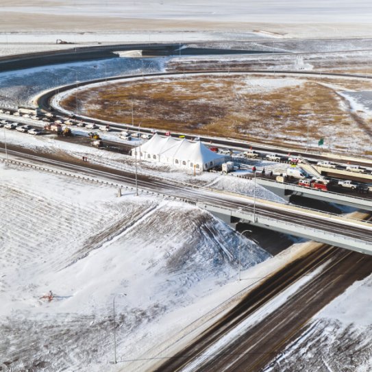 Inauguration du contournement autoroutier de Regina - Canada