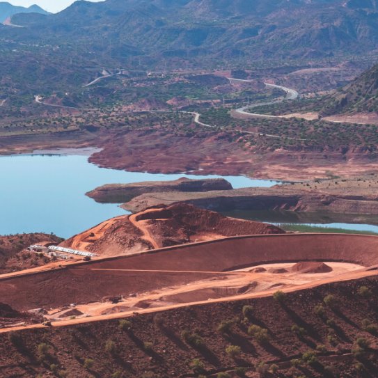 STEP d'Abdelmoumen : Batterie hydraulique géante dans la montagne - Maroc