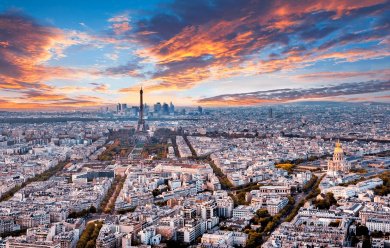 Vue aérienne du centre de Paris