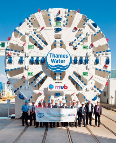 Réception du tunnelier du Lee Tunnel