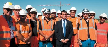 Visite du Premier ministre sur le chantier de la LGV SEA