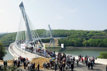 Inauguration du nouveau pont de Térénez