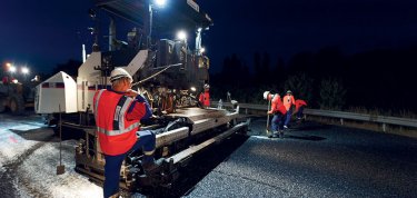 Réfection d’enrobés sur l’A154