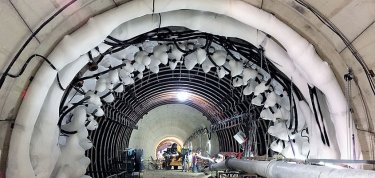 Opération de congélation pour des stations souterraines