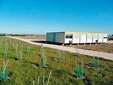 Un potager en bordure de l’A19