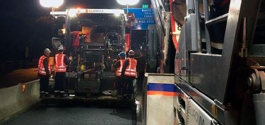 Réfection de la couche de roulement sur l’A8