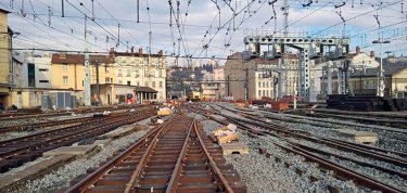 Modernisation de voie à Lyon Perrache