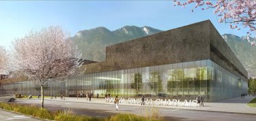 Travaux préparatoires pour le futur hôpital de Rennaz en Suisse