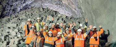 Percement pour la déviation de Saint-Béat