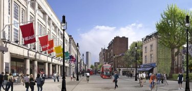Transformation de Tottenham Court Road au Royaume-Uni