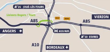Nouvelles liaisons Angers – Tours via l’autoroute A85