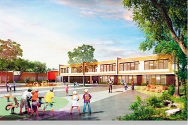 Reconstruction d’une école à Mennecy