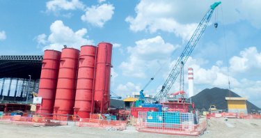 Fondations pour la centrale électrique de Tanjung Bin