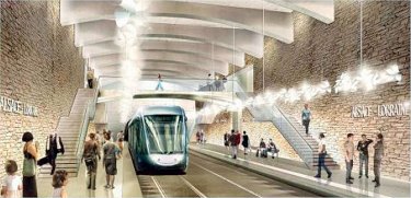 Génie civil pour le tramway niçois