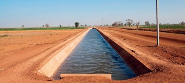 L’eau circule sur le périmètre de Dî