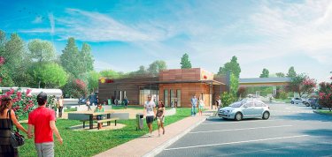 Reconstruction d’une aire d’autoroute