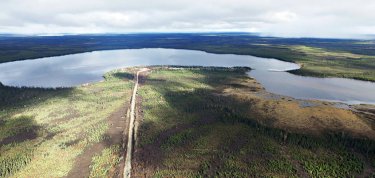 Reconstruction de la route de la Baie James au Québec