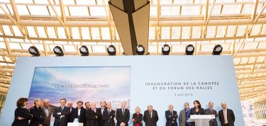 Inauguration de la Canopée et du Forum des Halles à Paris