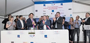Première pierre - Ensemble immobilier dans la Marne