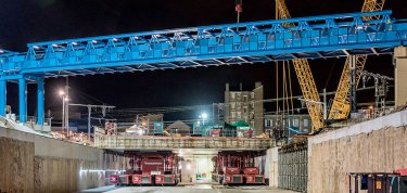 Ripage réussi d’une dalle de 7 000 tonnes