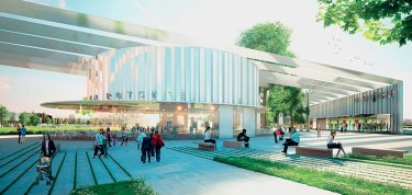 Travaux pour un centre commercial