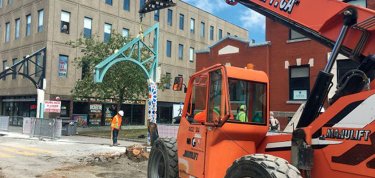 Réaménagement d’une rue commerçante de Montréal