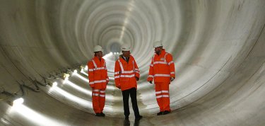 Visite royale sur le projet du Lee Tunnel