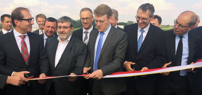 Official opening of the widened and renovated Triptis–Schleiz section of the A9 motorway in Germany