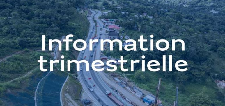 Information trimestrielle au 31 mars 2023