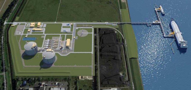 VINCI signe le contrat de conception-construction du premier terminal de gaz naturel liquéfié (GNL) d’Allemagne