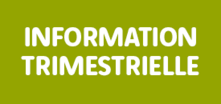 Information trimestrielle au 30 septembre 2014